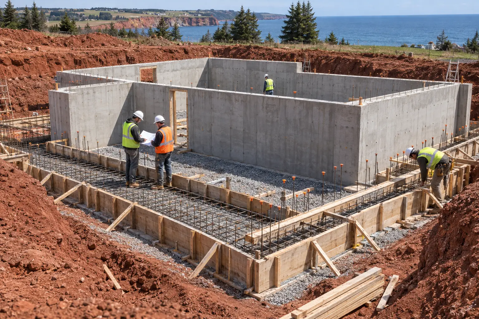 Concrete Foundations and Structural Work project in Prince Edward Island